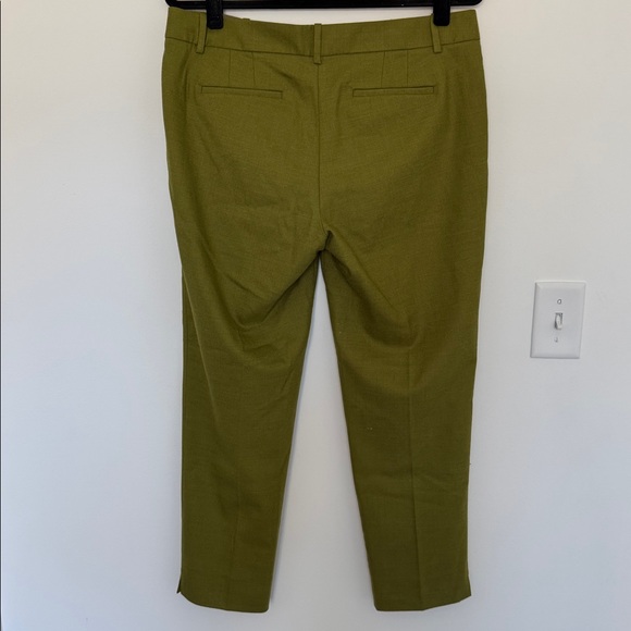 J. Crew Stretch Olive Wool Blend Business Pants - Size 10 - Picture 4 of 7